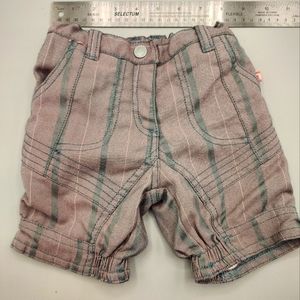 Motion Wear Fleece Lined High Quality Plaid Baby Shorts.‎ Size 3-6 Months.